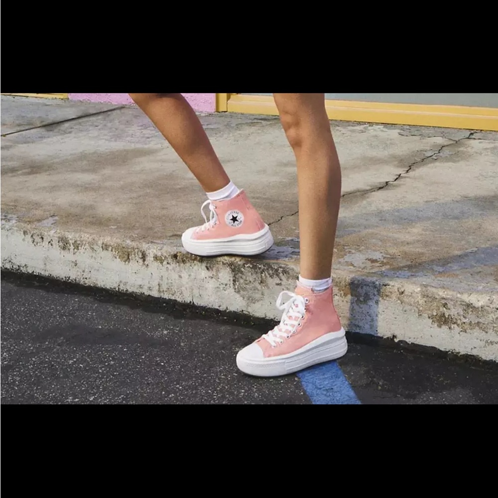 NEW Converse ALL Star Move Lift High Top A03544C Flamingo Pink Peach